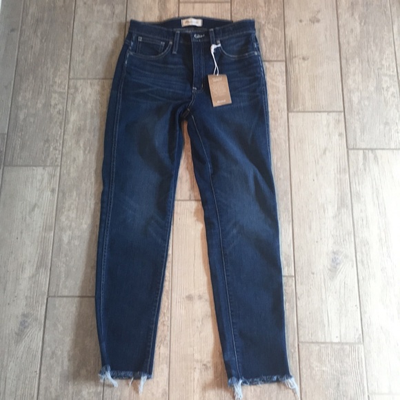 madewell raw hem jeans